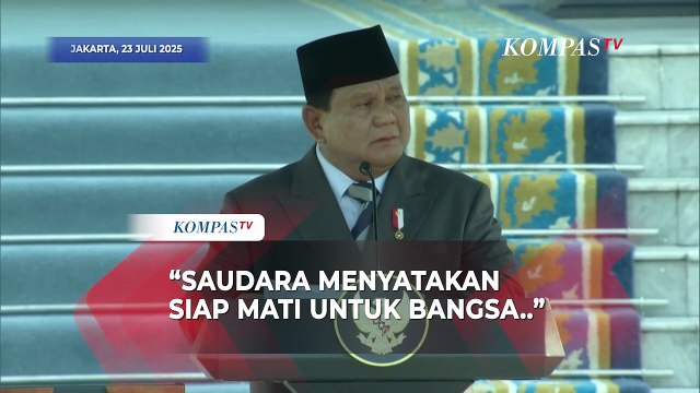 Presiden Prabowo Ingatkan Perwira TNI-Polri Hayati Sumpah: Saudara Menyatakan Siap Mati