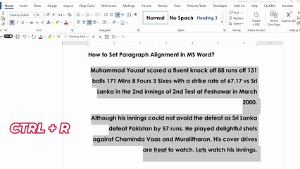 How to Set Paragraph Alignment in Word