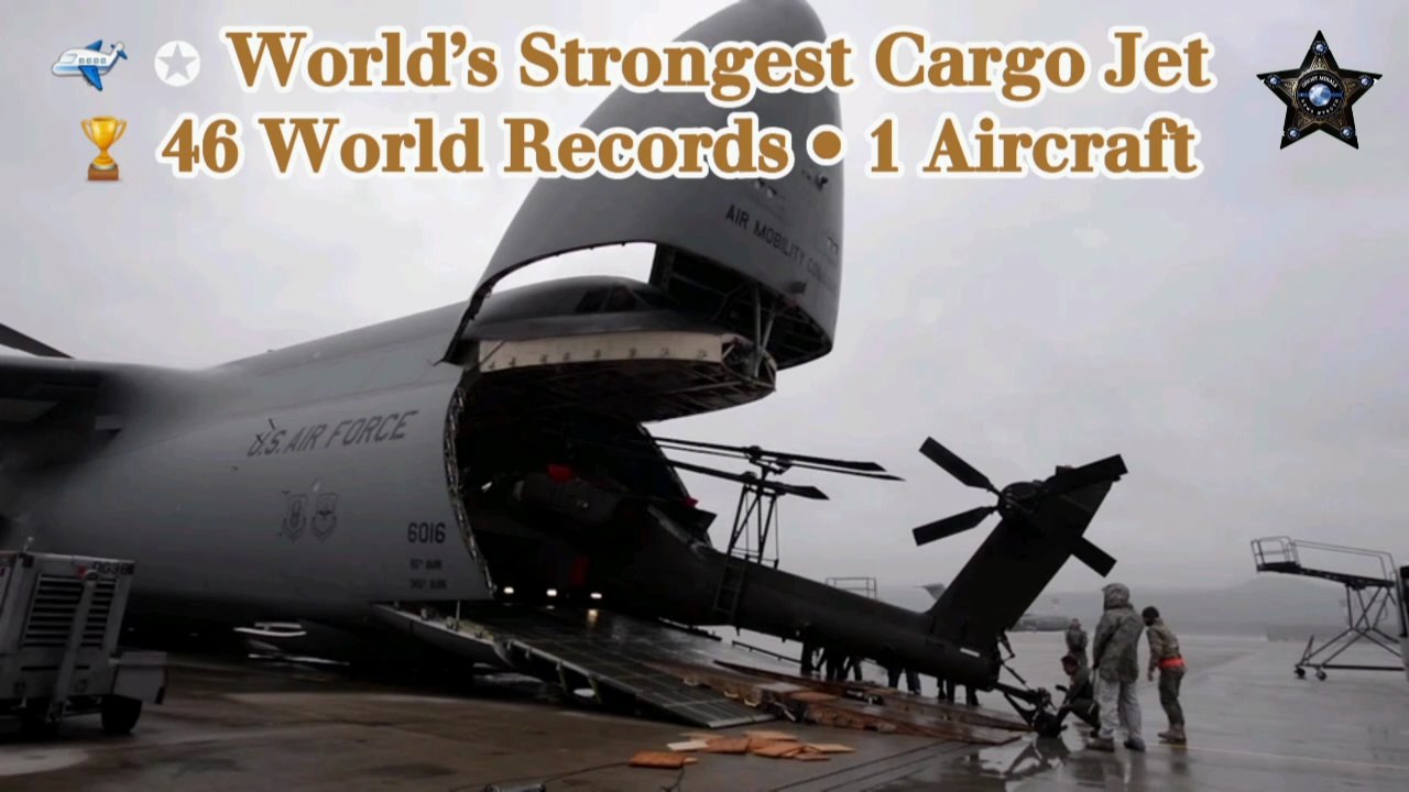✪ World’s Most Powerful Cargo Plane ✪ C-5M Galaxy Breaks 46 Records + Delivers Helicopters