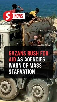 Gazans rush for aid as agencies warn of mass starvation