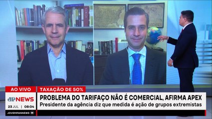 Tarifaço não é “problema comercial” com EUA, diz presidente da Apex; Beraldo e D'Avila comentam