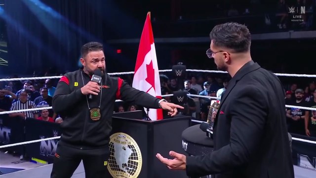 WWE NXT _July 22, 2025 - Santino Marella pissed off by Ethan Pages' insults on United States challenges Ethan Page for NXT Nrth American Championship next Tuesday