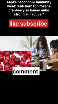 Tumhare body ke andar ek war chal raha hai… aur cranberry hai tumhara shield!