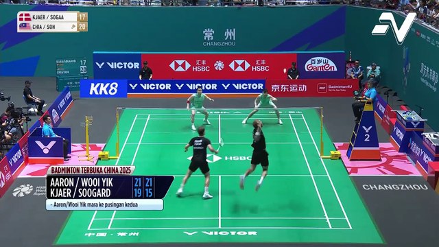 Aaron Chia & Soh Wooi Yik mara pusingan berikutnya di Terbuka China