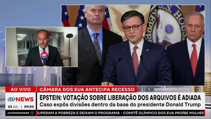 Presidente da Câmara dos EUA antecipa recesso e adia debate sobre caso Epstein