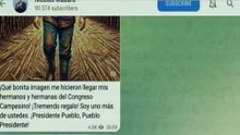Jefe de Estado agradeció la imagen enviada por los integrantes del Congreso Campesino