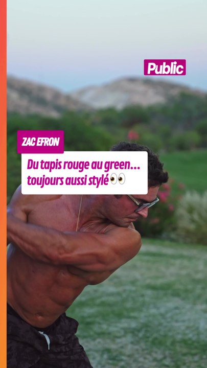 Zac Efron prend le green d’assaut ⛳️