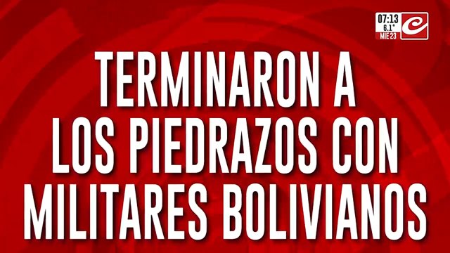 Bagayeros argentinos se enfrentaron a piedrazos con militares bolivianos