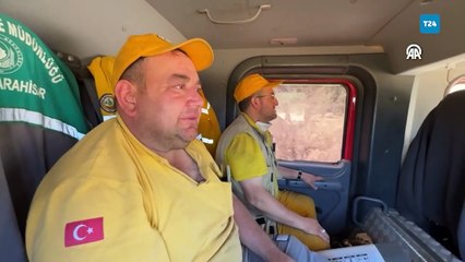 Eskişehir'deki yangında alevler arasında kalan ormancıların görüntüleri ortaya çıktı