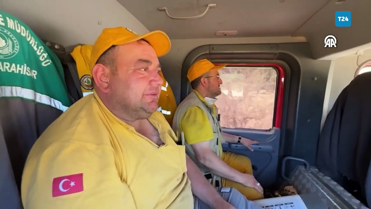 Eskişehir'deki yangında alevler arasında kalan ormancıların görüntüleri ortaya çıktı