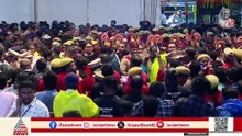 വി എസ്സിന് അന്ത്യാഭിവാദ്യമർപ്പിച്ച് റെഡ് വളണ്ടിയർമാർ; പൊതുദർശനം അവസാനഘട്ടത്തിലേക്ക്