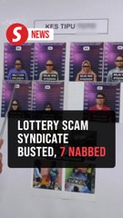 Police bust lottery scam gang behind RM200,000 losses, arrest seven