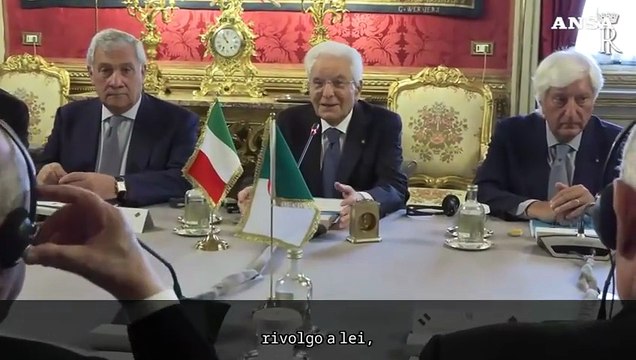 Roma, Mattarella riceve il presidente della Repubblica algerino