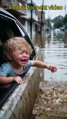 Dog Fights Flood to Save Baby ❤️❤️#ai #dividers ##shorts
