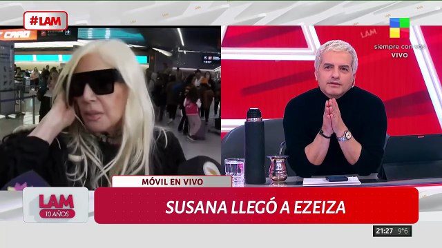 📢 SUSANA LLEGÓ A EZEIZA PARA EMBARCAR RUMBO A TURQUÍA💬 'No me gustan las mentiras'💬 'No se me