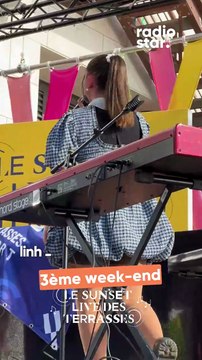 Linh interprète “je pense à vous” sur la scène des Sunset Live des Terrasses #linh #sunsetlive #concert #live