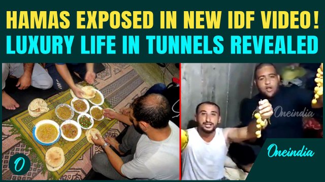 Hamas' Fighters LAVISH MEAL Exposed | BOMBSHELL IDF Video Shows Hamas Feasting as Gazans Starve