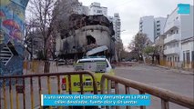 A una semana del incendio y derrumbe en La Plata: calles desoladas, fuerte olor y sin ventas