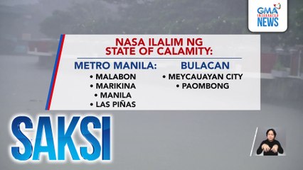 Mga lugar na isinailalim sa state of calamity, nadagdagan pa | Saksi