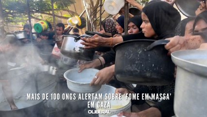 Mais de 100 ONGs alertam sobre ‘fome em massa’ em Gaza