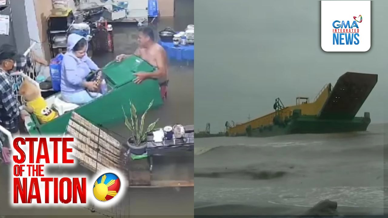 Abot-dibdib na baha, naranasan sa Calasiao; sirang ref, sinakyan para lumikas | SONA