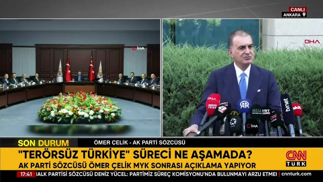 AK Parti Sözcüsü Ömer Çelik: Terörsüz Türkiye memleket meselesidir