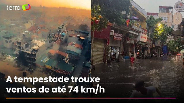 Inundações atingem o Vietnã após tempestade tropical