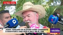 Jhosy Toscano es elegido como candidato a sustituir a Ana Paola Hall en el CNE