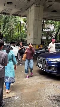 puddle szn is in full swing. aditi rao hydari seen going out and about her day.hd
