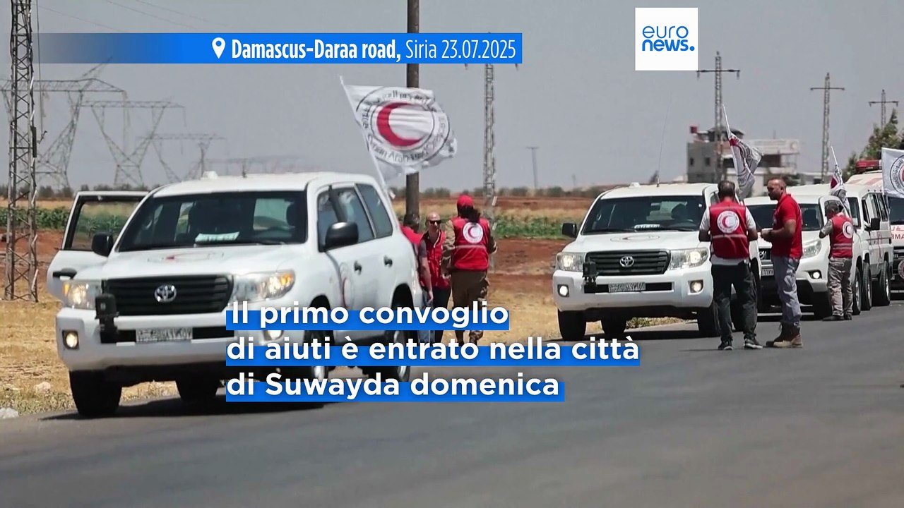 Siria: un secondo convoglio di aiuti si dirige a Sweida dopo gli scontri tra beduini e drusi