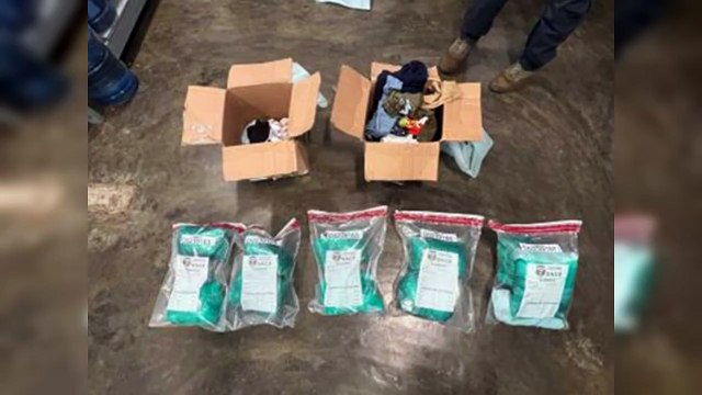 Ocupan 10 paquetes de marihuana en el AILA ocultos en cajas de ropa