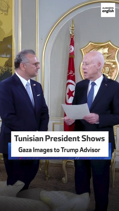 Tunisian President Shows Gaza Images to Trump Advisor