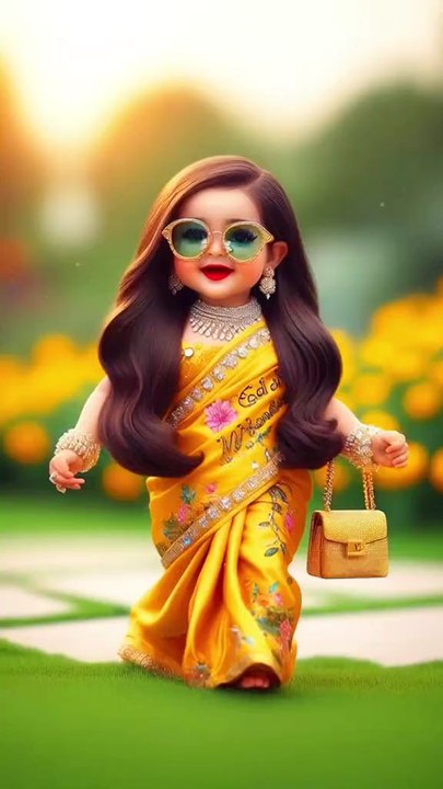 So Beautiful Girl Wolk in Gardon Please Like Flow Me