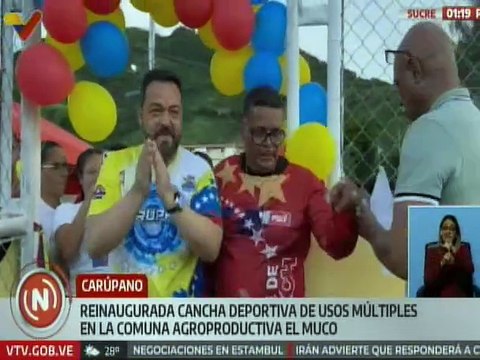 Sucre | Entregan cancha rehabilitada a los habitantes de la comunidad El Muco de Carúpano