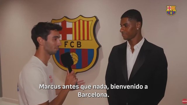 Las primeras palabras de Marcus Rashford como jugador del FC Barcelona