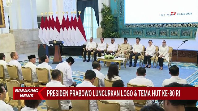 BREAKING NEWS - Detik-Detik Presiden Prabowo Luncurkan Tema dan Logo HUT ke-80 RI