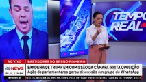 Bandeira de Trump em comissão da Câmara irrita oposição | TEMPO REAL