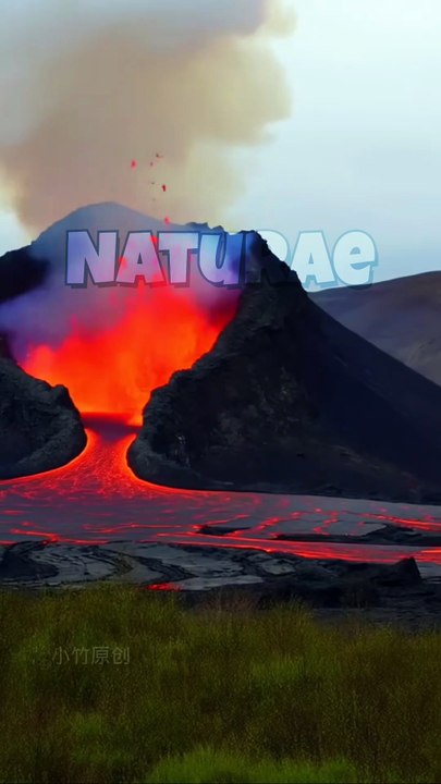 Volcano Spews Lava! 😱🔥 Nature's Power in Action