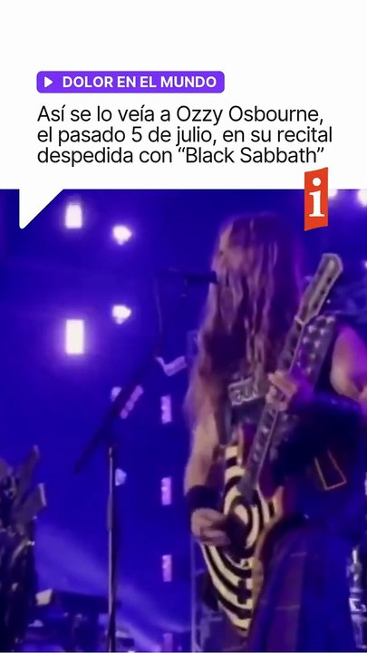 ⚫ Murió Ozzy Osbourne, padre del heavy metal y fundador de Black Sabbath