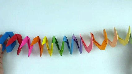 How to Make PAPER SLINKY for Kids - Origami