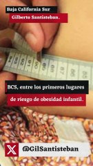 BCS, entre los primeros lugares de riesgo de obesidad infantil.