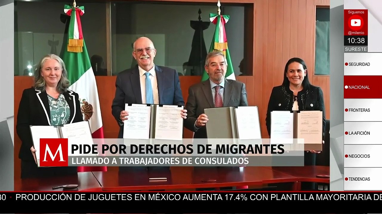 SRE México pide a trabajadores consulares proteger derechos de migrantes
