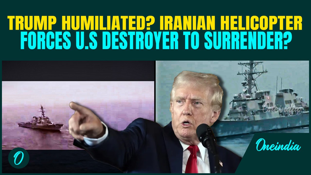 Iran-US BIG FACE OFF: Iranian Helicopter 'Forces' U.S. Navy Destroyer to BACK OFF in Gulf Standoff