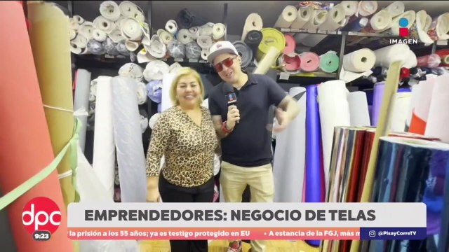Sajid Fonseca conoció un emprendimiento con telas