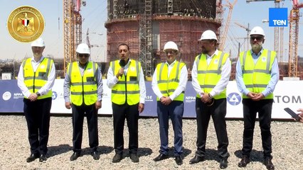 تصريحات تليفزيونية لرئيس الوزراء عقب تفقده موقع إنشاء المحطة النووية بالضبعة