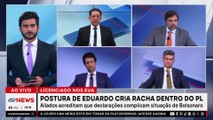 Postura de Eduardo Bolsonaro cria racha dentro do PL? Bruno Pinheiro explica