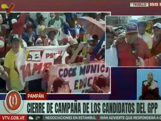Trujillo | Pueblo de Pampán desbordó las calles en el cierre de campaña de los candidatos del GPP