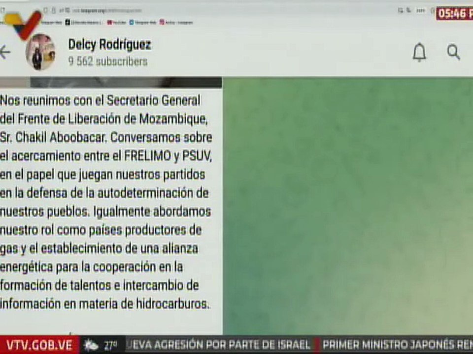 Vicepresidente Rodríguez: Venezuela y África unidas en la construcción de un nuevo mundo