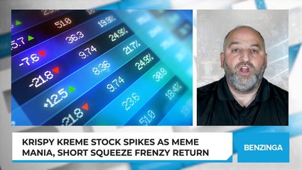 Krispy Kreme Stock Spikes As Meme Mania, Short Squeeze Frenzy Return