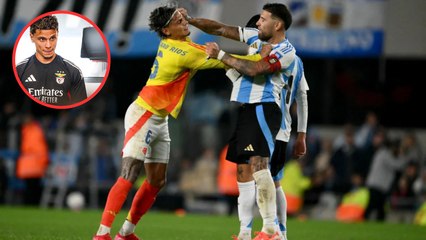 ¡Con guantes de boxeo! Así recibió Otamendi a Richard Ríos en su llegada a Benfica: video